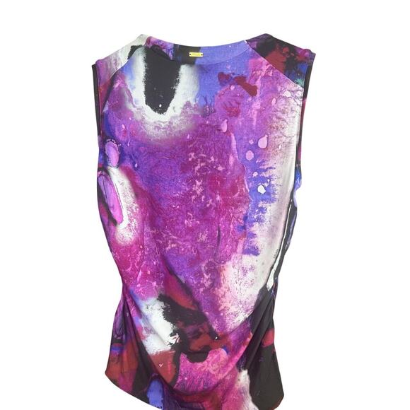 Escada Vintage Delphi Fantasy Top RARE size 40 US size 10 gold zipper hardware - Picture 3 of 9